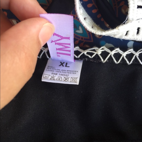 YMI Crochet and Black Bikini NWOT - Picture 3 of 3